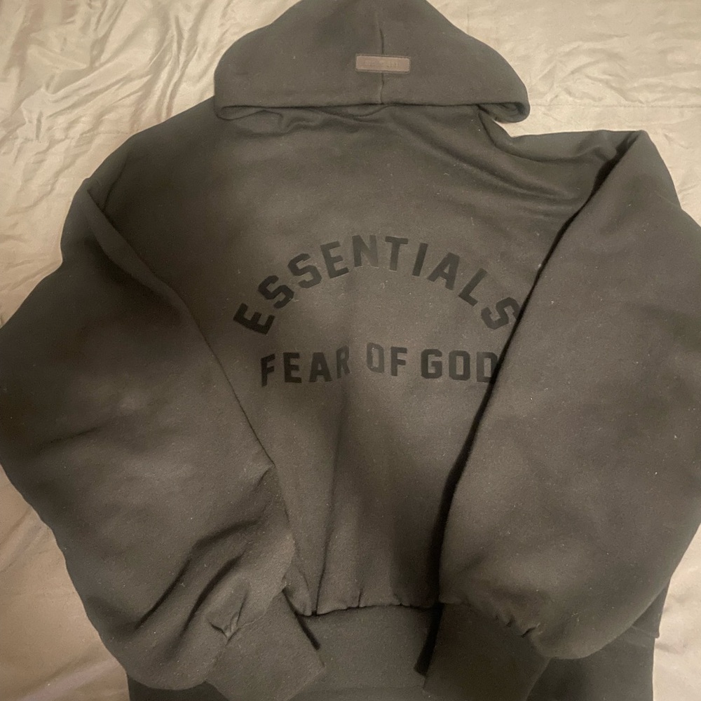 Essentials Fear of God Black Hoodie